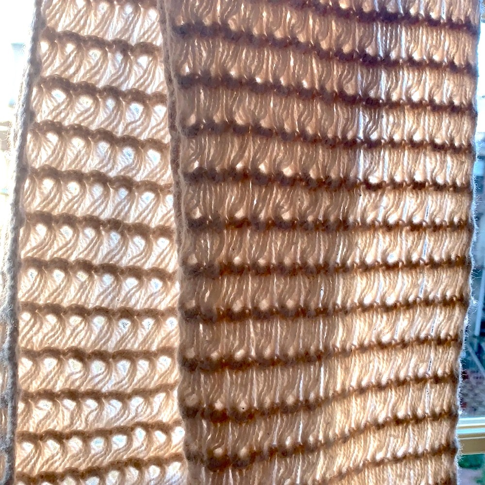 Vintage Hand Crochet Scarf.